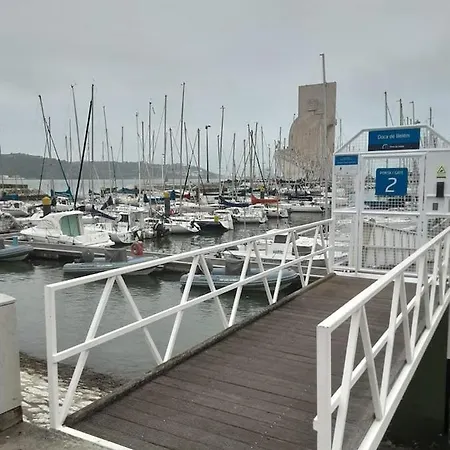 Vintage Sailboat In Belem Lisbon